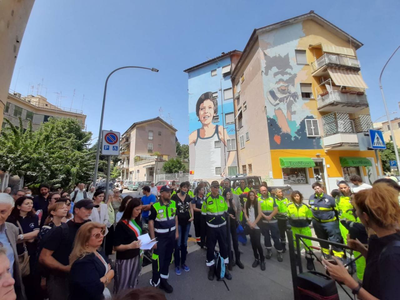 Il sorriso di Alfredino rivive alla Garbatella con l'arte dei murales