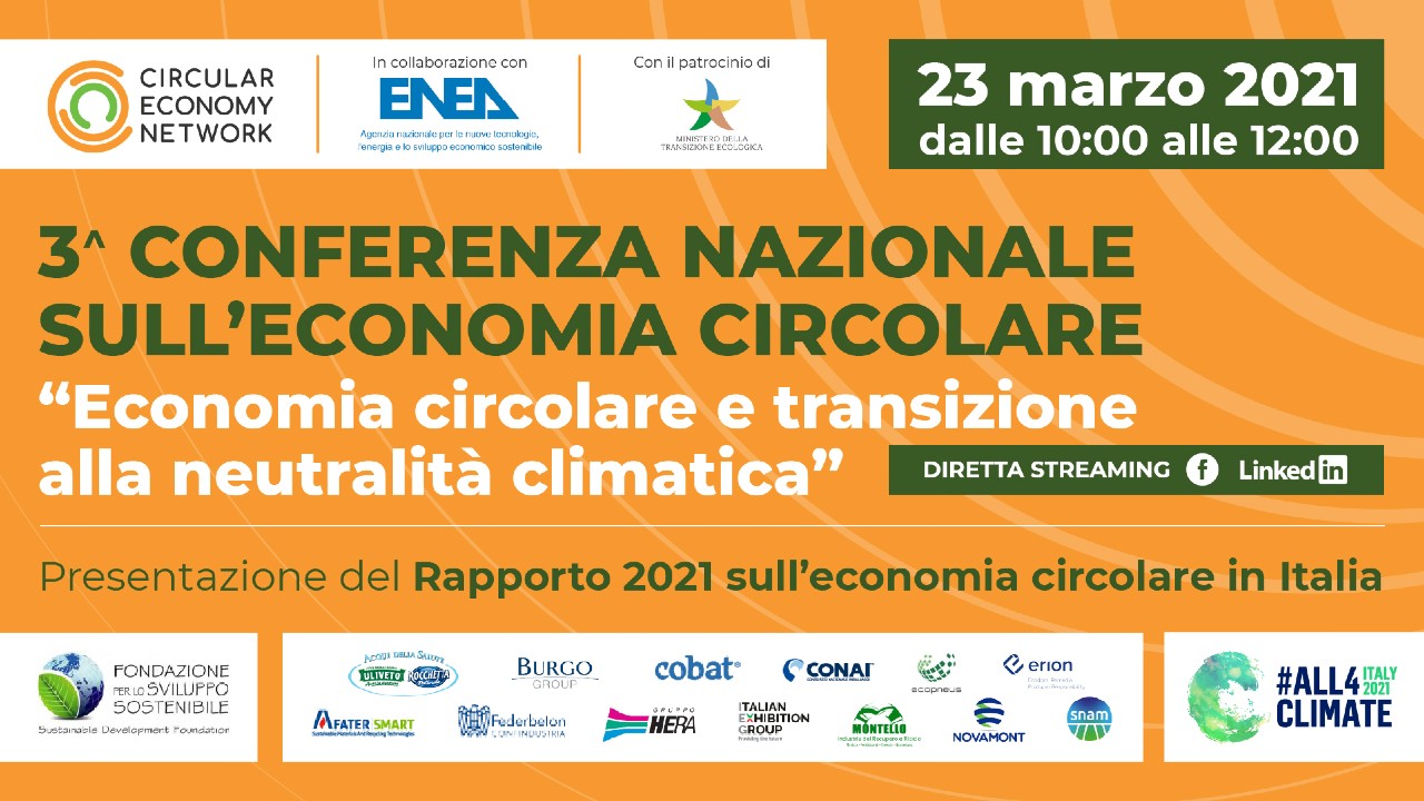 Economia circolare, appuntamento con la terza Conferenza Nazionale