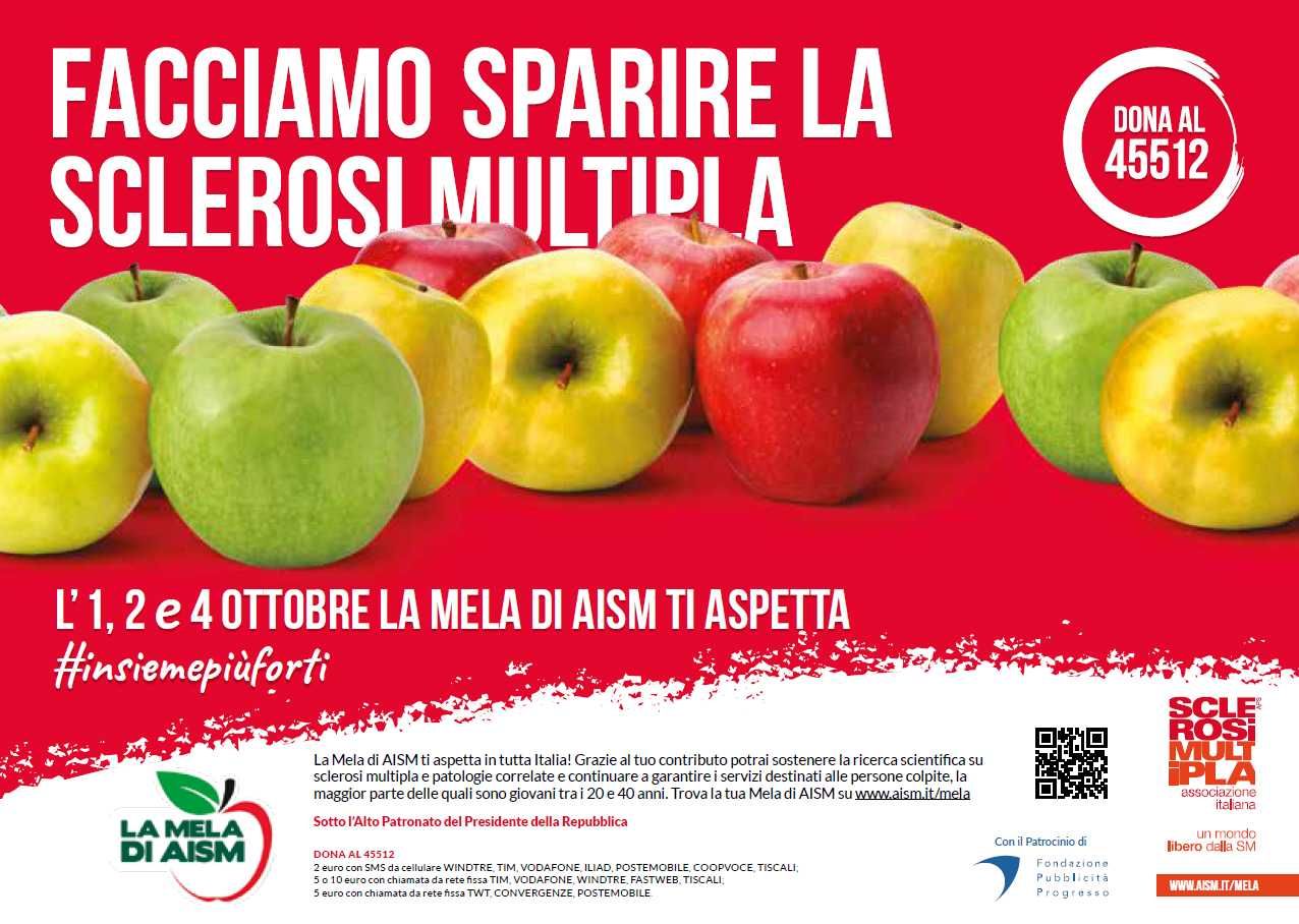 “La mela di AISM” vi aspetta in piazza per dare aiuto ai malati e forza alla ricerca
