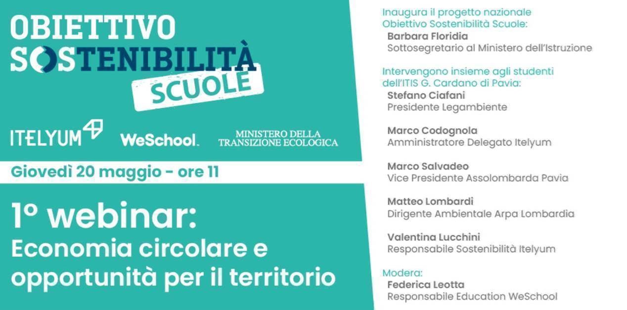 Obiettivo Sostenibilità Scuole, per promuovere l’economia circolare nelle scuole