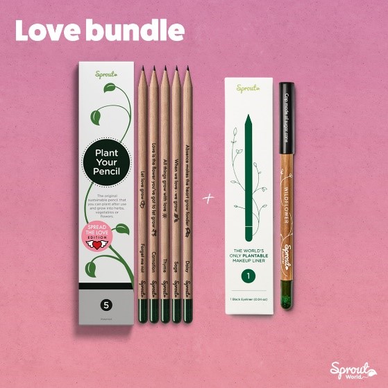 SproutWorld le matite piantabili per scrivere l’amore a San Valentino