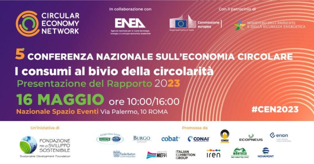 Domani a Roma la quinta Conferenza Nazionale sull’economia circolare