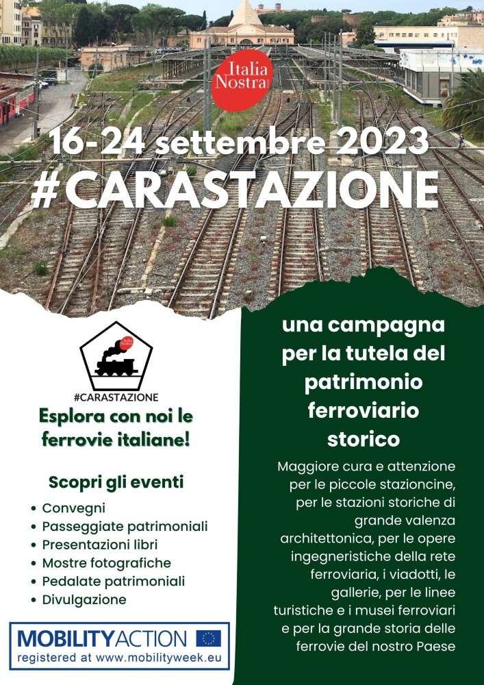 #CARASTAZIONE 2023, riparte la campagna sul patrimonio ferroviario storico