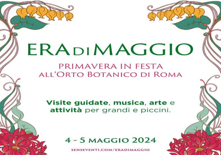 Era di maggio 2024, la festa di primavera all'Orto Botanico