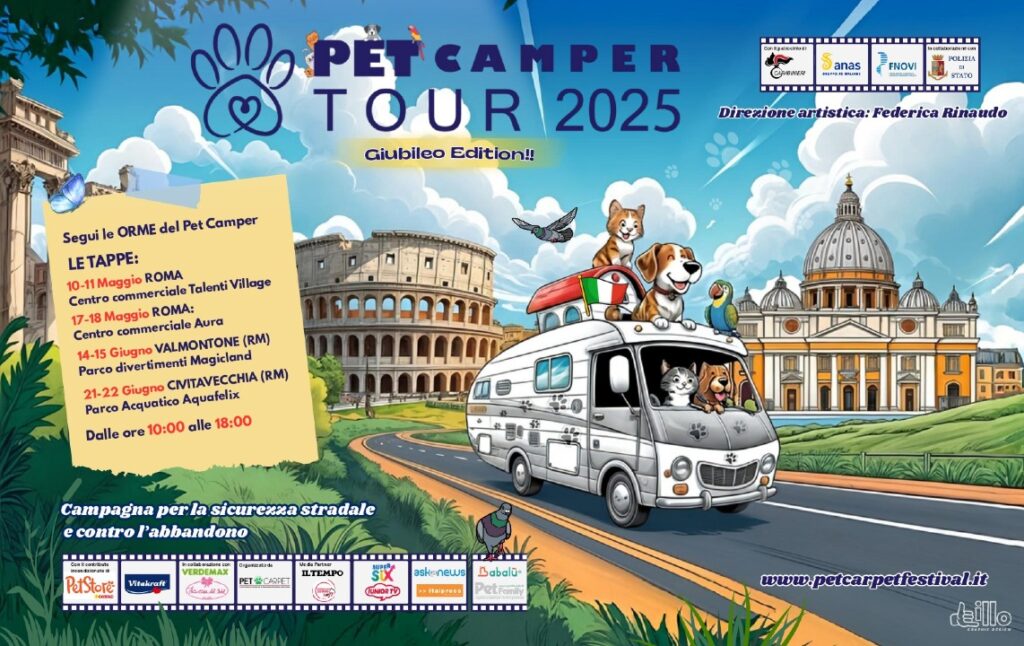 Pet Camper Tour Giubileo Edition, prende il via il giubileo amico degli animali