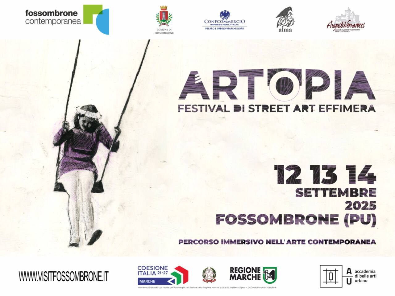 Artopia, festival urbano di street art effimera a Fossombrone