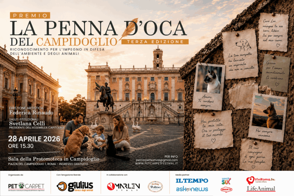 “La Penna d’oca del Campidoglio”, un premio a chi si fa sentinella della natura e delle sue creature