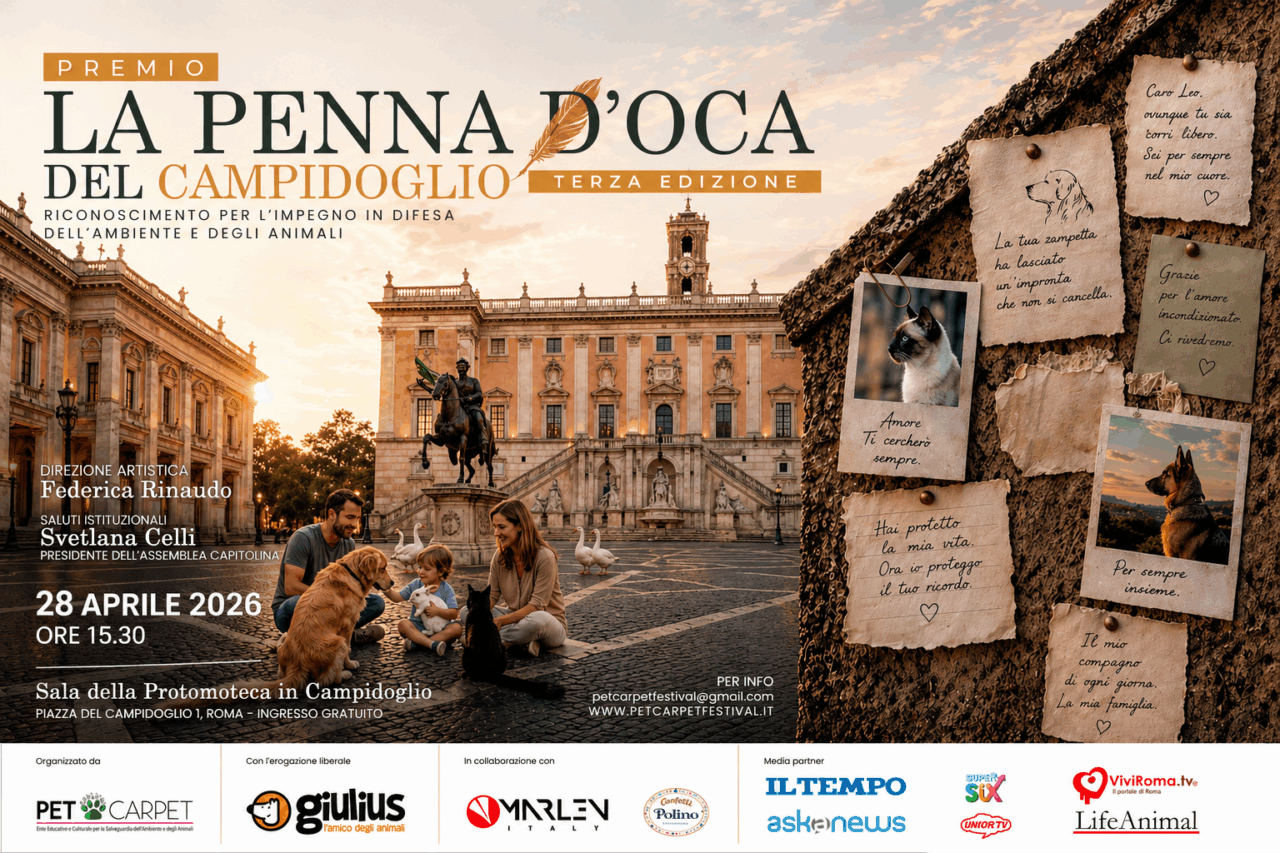 “La Penna d’oca del Campidoglio”, un premio a chi si fa sentinella della natura e delle sue creature