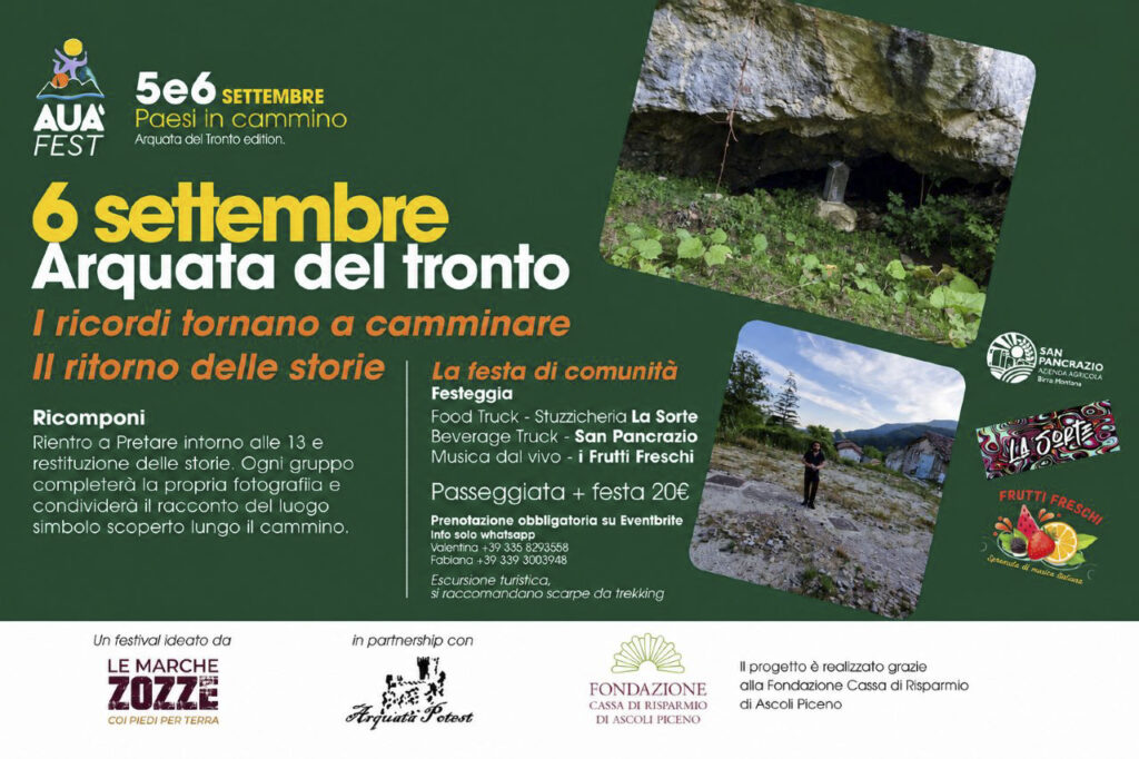 Ad Arquata del Tronto i ricordi tornano a camminare